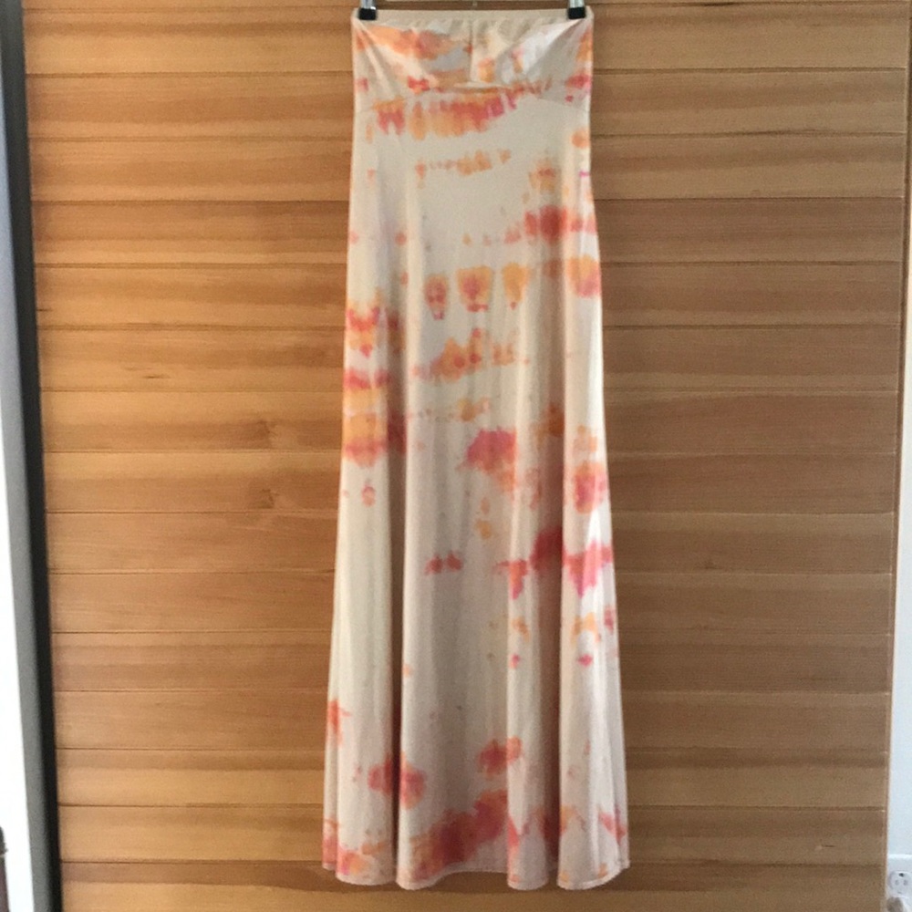 Vintage Tie-dye Bandeau Slip Dress S